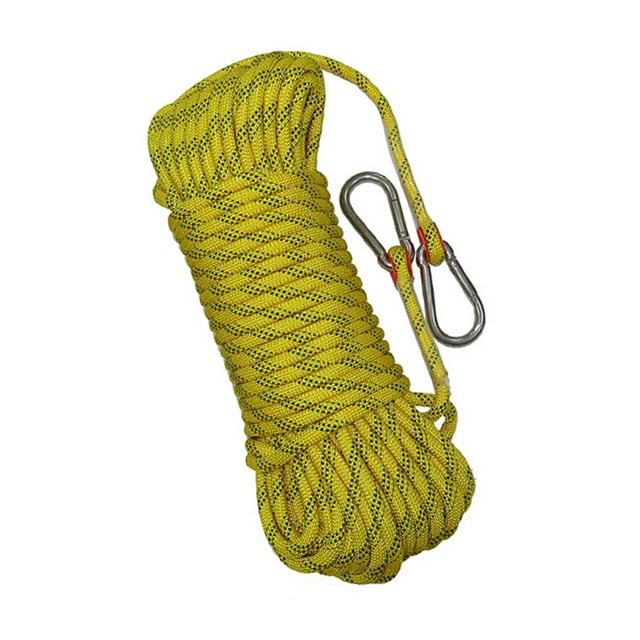 Naiovety Cuerda de buceo Snorkel Escalada al aire libre Cordón Submarino Montañismo Supervivencia Alambre estático Herramienta de escape de Deportes acuáticos Amarillo