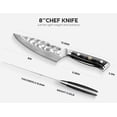 thumbnail image 4 of Cuchillo de chef ASETY Damascus VG10 de acero, 20 cm, afilado, 4 of 6