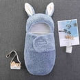 thumbnail image 4 of DPTALR Bébé Garçon Fille Bébé Couverture Emmaillotage Enveloppe Mignonne Nouveau-Né Sommeil Ourson Douce Portable Emmaillotage Réception Couverture Peluche, 4 of 5