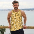 thumbnail image 5 of Rocae Daisies Flowers for Men's Workout Tank Top Men's Running Tank Top Dry Fit Athletic Workout Tank TopsMedium, 5 of 9