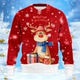 thumbnail image 5 of KANG His & Hers Christmas Sweatshirt | Unisex Ribbed Knit Pullover for Couples & Friends | Festive Matching SetRedS, 5 of 5