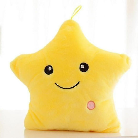 Star/child Shaped Soft Light Up Cushion (yellow Star)