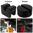 thumbnail image 3 of 4Pcs Floor Jack Pad Adapter Rubber Jack Pad Adapter  Heavy Duty Rubber Jack Disk Pads V-Shape &  Slotted Frame Jack Stands Slotted Frame Rail Pinch Welds Protector, 3 of 8