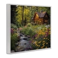 thumbnail image 3 of Stupell Industries Whitetail Visit at Cabin White Framed Giclee Art design by Jim Baldwin, 11 x 14, 3 of 8