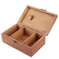 thumbnail image 3 of Household Thread Box, Portable Craft Sewing Organizer with Thread Tray, Vintage Wooden Storage Case,Needle Thread Storage Case Organizer DIY Sewing Tools[Empty Box], 3 of 5
