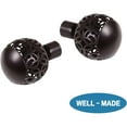 thumbnail image 3 of H.VERSAILTEX Single Retractable Curtain Rod for Windows 66"-120"，3/4 Inch Diameter Carved Hollow Ball Tail,Bronze, 3 of 7