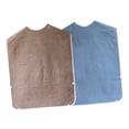 thumbnail image 1 of Baberos para adultos, protectores de ropa para personas discapacitadas, delantal reutilizable para personas mayores Marrón+Azul Colcomx Baberos Adultos, 1 of 8