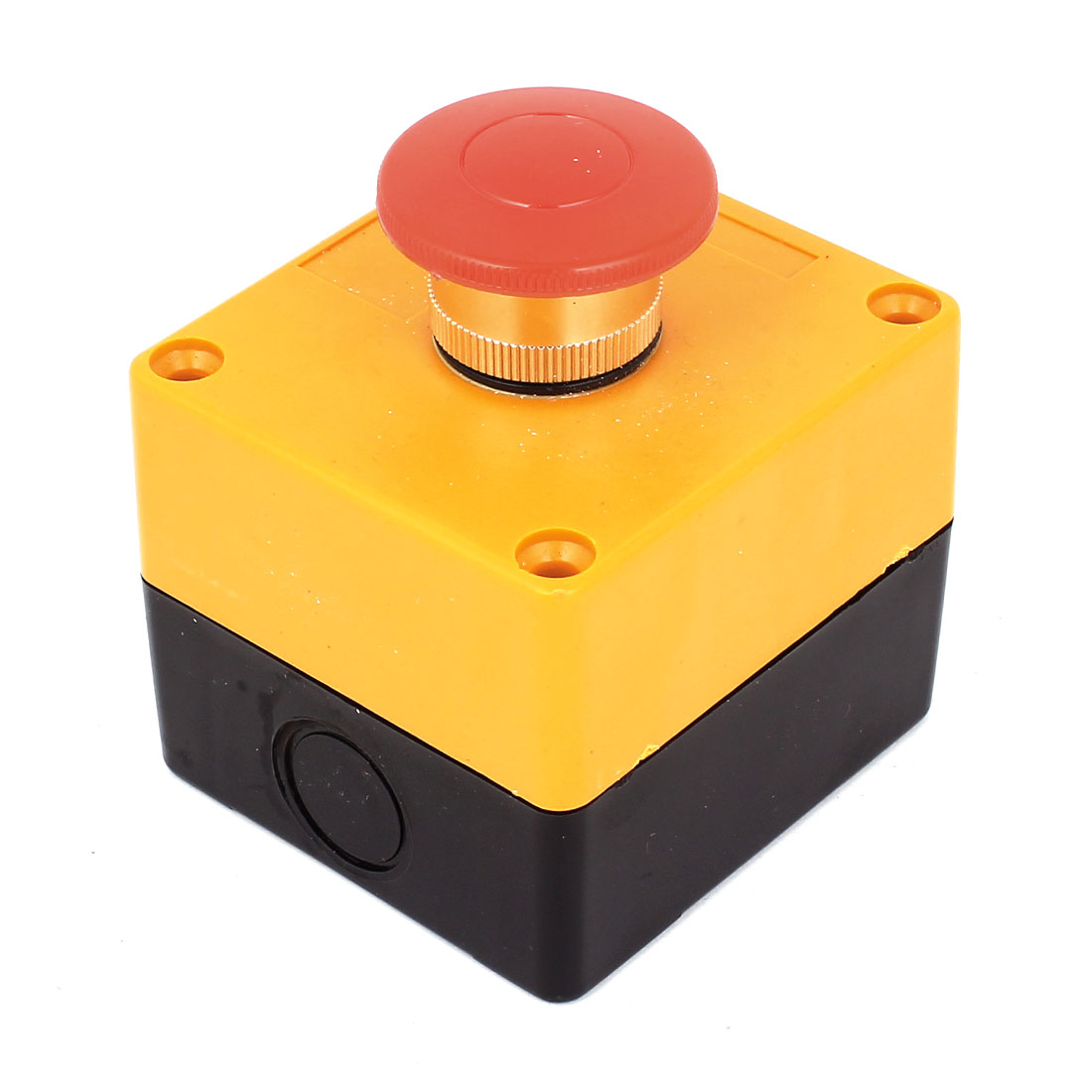 AC 660V 10A 40mm Dia Red Top Momentary DPST Push Button Switch w Box