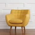 thumbnail image 2 of RST Brands Rhodes Mid-Century Moderne Touffeté Accent Chaise en Jaune Coucher de Soleil, 2 of 6