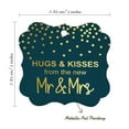 thumbnail image 7 of Inkdotpot Pack Of 100 Real Gold Foil Bracket Shape Paper Tags Hugs & Kisses From The New Wedding Favor Hang Tags, 7 of 7