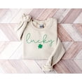 thumbnail image 4 of Lucky Sweatshirt, Clover Sweatshirt, St Patricks Day Sweatshirt, Saint Patrick's Pullover, Lucky Sweater, Clovers, Simple Holiday Sweater,, 4 of 4
