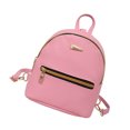 thumbnail image 3 of Mochila de viaje para mujer, bolso escolar de piel sintética, bolsa de compras, cremallera, teléfono portátil, paquete de cosméticos, rosa kenally AP000927-03, 3 of 7