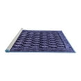 thumbnail image 2 of Ahgly Company Machine Washable Indoor Square Persian Blue Traditional Area Rugs, 4' Square, 2 of 4