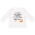 thumbnail image 3 of Inktastic I Love My Great Uncle To The Moon and Back Boys or Girls Long Sleeve Toddler T-Shirt, 3 of 5