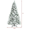 thumbnail image 2 of Gymax Arbre de Noël Artificiel Enneigé de 7 Pi, Arbre de Noël Articulé avec Support en Métal, 2 of 10