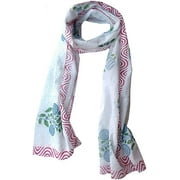 Rastogi Handicrafts Sarong cum Scarf for women mini stoll for girls hand block printed 70x20 inch (21 scarf)