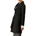 thumbnail image 4 of INSPIRE CHIC Women's Cute Turn Down Collar Single Breasted Long Belted Trenchcoat, 4 of 6