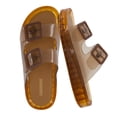 thumbnail image 1 of Sandalias tipo slide impermeables CUSHIONAIRE con doble hebilla ajustable, 1 of 9