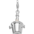 thumbnail image 3 of Sterling Silver Amore La Vita Rh-Pl Enamel Bottle In Bucket Lobster Charm (42 X 15) Made China qcc345, 3 of 5