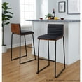 thumbnail image 4 of LumiSource Multi Mason Mara 30" Fixed-Height Barstool - Set of 2, 4 of 9
