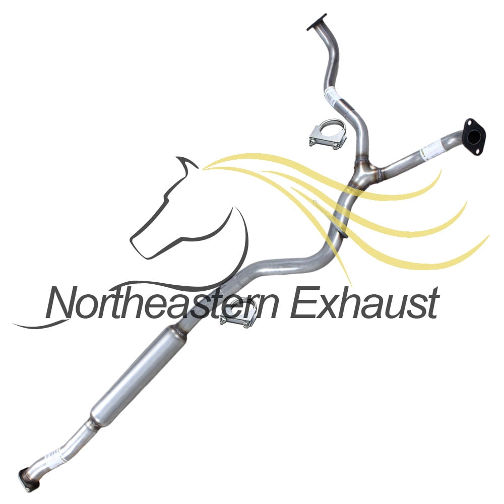 Northeastern Exhaust Stainless Steel Resonator Y-Pipe & Dual Muffler Kit Fits 2006–2009 Subaru Legacy 2.5L Sedan Direct Fit
