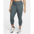 thumbnail image 1 of Nike DH4430 One Luxe Icon Clash Mid-Rise Crop Leggings Green ( 3X ), 1 of 2