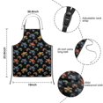 thumbnail image 3 of Flame Decorated Monster Trucks Pattern Kids Aprons for Girls and Boys,Adjustable Neck Strap Toddler Aprons for Kids Cooking Baking, 3 of 6