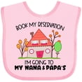 thumbnail image 3 of Inktastic Book My Reservation I'm Going to My Nana and Papa's- House Boys or Girls Baby Bib, 3 of 4