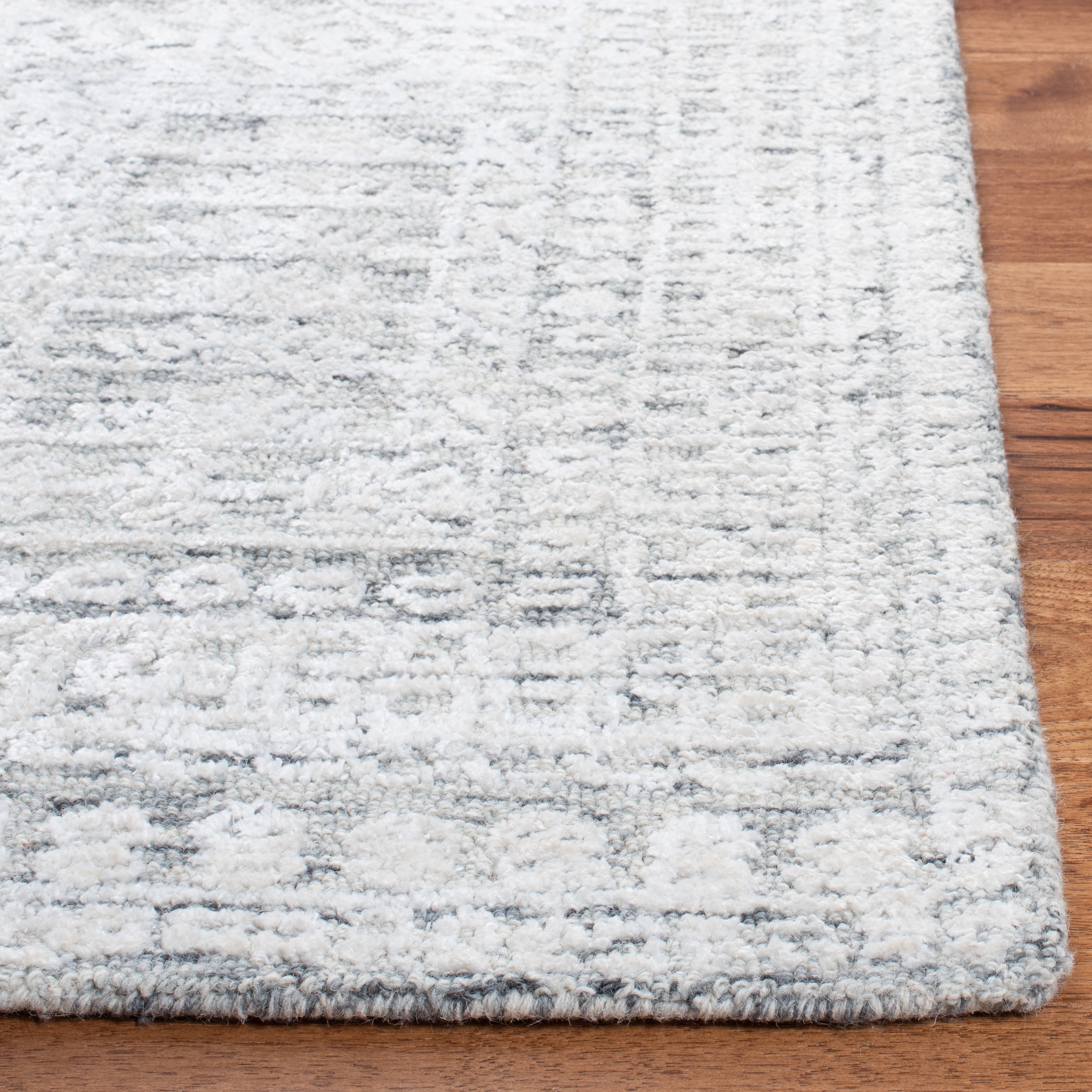 SAFAVIEH Glamour Rothesay Geometric Area Rug, Charcoal/Ivory, 9' x 12'