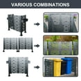 thumbnail image 3 of IMagacFun 4x1.84x4 Air Conditioner Fence Outdoor Privacy Screen Panels Metal Privacy Fence Cover 3-Fence Panels, 3 of 8