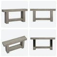 thumbnail image 5 of 63 Inches Long Console Table for Entryway, Wood Farmhouse Console Table for Living Room, 2-Tier Large Sofa Table with Storage, Wooden Entryway Entry Table for Entrance, Hallway, 5 of 6