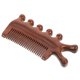 thumbnail image 1 of Peine de sándalo de dientes anchos para cabello rizado y ondulado con diseño ergonómico para masaje del cuero cabelludo., 1 of 5