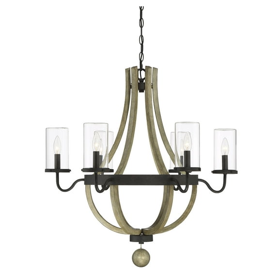 Eden 6-Light Outdoor Chandelier in Weathervane