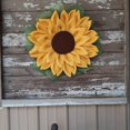 thumbnail image 3 of 42cm-Decoración de puerta de tela para el hogar, girasol, Acción de Gracias, corona de girasol, decoración de puerta, colgante de pared, 3 of 5
