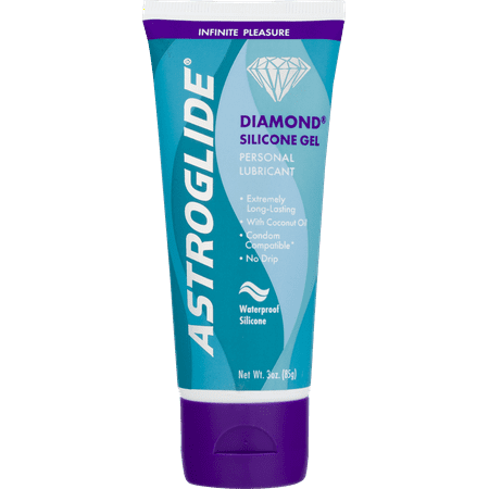 (2 pack) Astroglide Diamond Personal Silicone Lubricant Gel - 3
