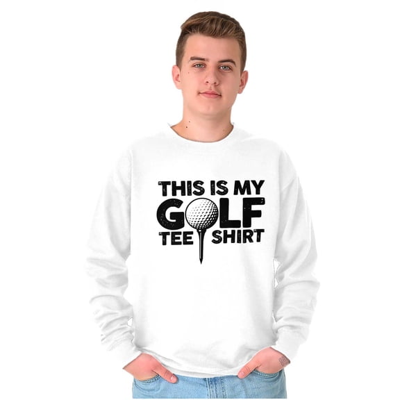 Golf Lover Funny Golfing Dad Joke Sweatshirt for Men or Women Brisco Brands X