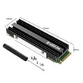 thumbnail image 2 of M.2 NGFF NVME 2280 SSD Heatsink with Silicone Thermal Pad for PS5 Desktop PC, 2 of 8