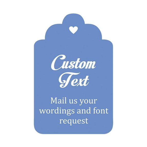 100 PCS Custom Made Hang Tags Personalized Wedding Favor Thank You Gift Tags