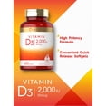 thumbnail image 3 of Suplemento de vitamina D Carlyle Vitamina D3 2000 UI 400 cápsulas blandas, 3 of 5