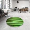 thumbnail image 4 of Ahgly Company Machine Washable Indoor Square Transitional Green Area Rugs, 3' Square, 4 of 7