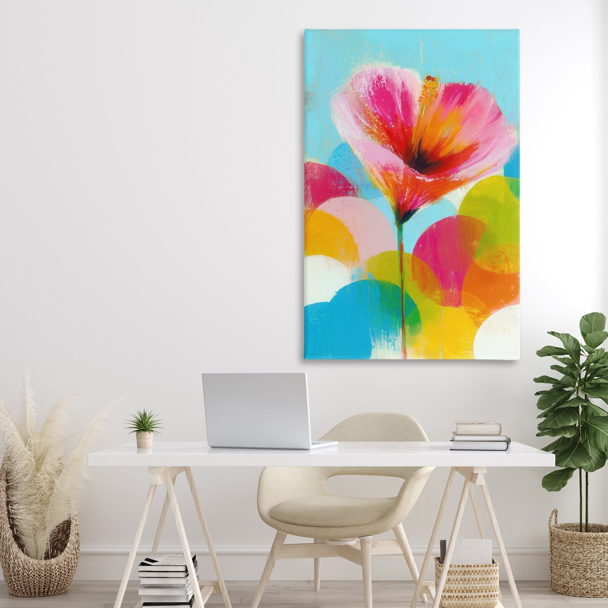 Stupell Industries Hibiscus In The Sun Canvas Wall Art, design by Chromatic Storm Studio