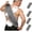 Dark Gray, variant on 4Packs Exfoliating Back Scrubber with Handles, Nylon Back Exfoliator, Two Sides Stretchable Pull Strap Shower Deep Cleans Skin Massages Invigorating Blood Circulation for Women Men Body (Bule)