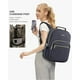 thumbnail image 5 of Mochila LOVEVOOK para mujer, trabajo, viajes, 15.6 pulgadas, gris oscuro, 5 of 9