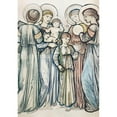 thumbnail image 2 of Burneâ€“Jones, Edward 11x14 Black Modern Framed Museum Art Print Titled - Angels and Children, 2 of 4