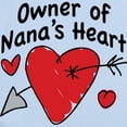 thumbnail image 2 of CafePress - OWNER OF NANA's HEART Infant Bodysuit - Baby Light Bodysuit, Size Newborn - 24 Months, 2 of 4