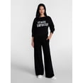 thumbnail image 2 of Madden NYC Women's Boatneck Graphic Sweater, Midweight, Sizes XXS-XXL, 2 of 5