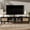 Black, variant on 47" Fluted TV Stand with Sliding Tambour Door,Modern Entertainment Center with Storage Cabinet and Drawers for Living Room,Mid Century Media Console Table for TVs up to 80 Inch,Walnet