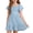 BU2, variant on Coerni Teen Girls Ruffled Dress Flutter Sleeve V Back Sundress Square Neck Elegant Dress for Kids Girls Flowy A Line Dresses