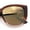 Brown Clear - Gold Mirror, variant on Womens Oversize Diva Luxury Fashion Cat Eye Designer Style Sunglasses [Black Gold - Brown]