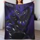 thumbnail image 1 of Manta de pantera negra, súper suave, acogedora y cálida manta de felpa para niños y niñas, mantas de franela ligeras y difusas para sofá, cama, viajes, regalos de camping, 50 x 40 pulgadas, 1 of 8